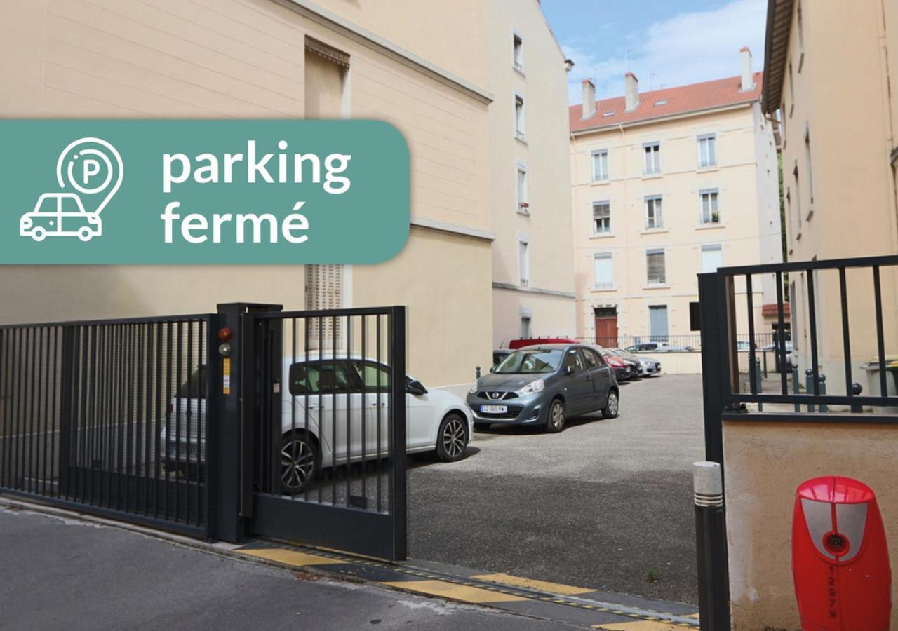 Cosy Appartement Lyon Valmy - Parking Esterno foto